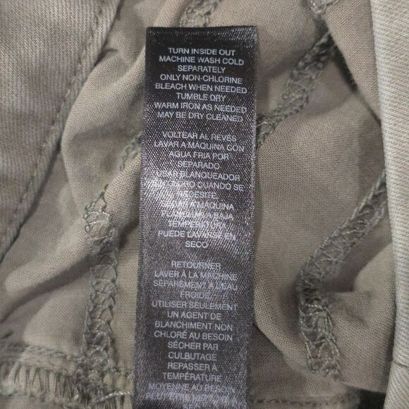 Slimming Sage Skinny Ankle Jeans 32x29 Olive Green Stretch Waist Boho Chic Urban - Picture 15 of 16